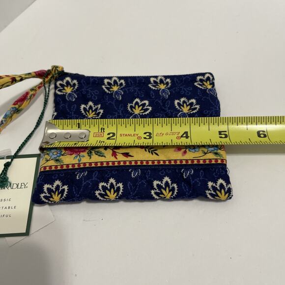 Vera Bradley Zippered Coin Purse Maison Blue New With Tags - Picture 5 of 6